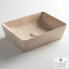 Мрамор мивка Fossil II-Бежово-50 x 40 см.
