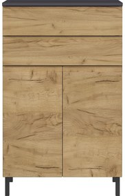 Тъмно сив шкаф за баня в дъб 60x97 cm Salinas - Germania