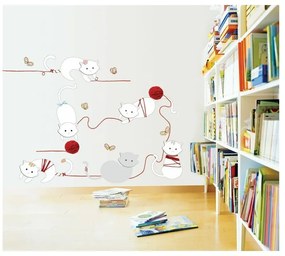 Стикер за котки и топки, 30 см - Ambiance