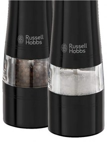 Електрически мелнички за сол и пипер Russell Hobbs Black 28010-56, Керамичен механизъм, LED, Черен
