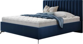 Επενδυμένο κρεβάτι Morris-Mple Skouro-120 x 200