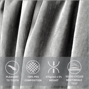 Светлосиво боксспринг легло с място за съхранение 200x200 cm Voyage – Maison de Rêve