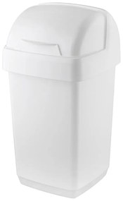 Бяло кошче за отпадъци с ролка, 22,5 x 23 x 42,5 cm - Addis