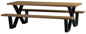 Градинска маса за хранене с пейки, 206 x 145 cm Tablo - WOOOD