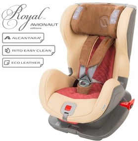Детско столче за кола Glider Royal 9-25 кг. с IsoFix AVIONAUT - бежово/червено