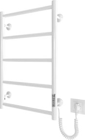 Радиатор за баня (стълба) CLASSIC 65W/230V 66x42 cm неръждаема стомана/bяла, десен