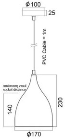 Полилей Norma-Диаметър 17 См