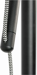 Черна подова лампа Tokio - White Label