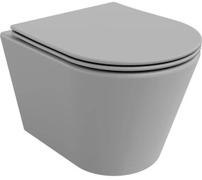 Mexen Rico тоалетна чиния Rimless с капак със забавено падане slim, дуропласт,
