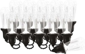 LED външен декоративен гирлянд 16xLED 8,6m IP44 студено бяло