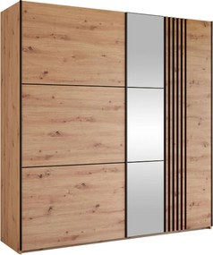 Гардероб Sintra 203 плъзгащ-Fusiko-Черно