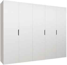 Гардероб Малага пети крилен-Бял