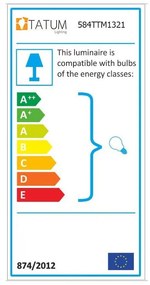 Висящо осветително тяло в златисто ø 22 cm Tempo – Opviq lights