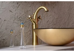 Стояща батерия за мивка в бронзов цвят Antea – Sapho