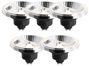 Комплект от 5 GU10 3-степенна димируема LED крушка 111mm 10.5W 770lm 3000K