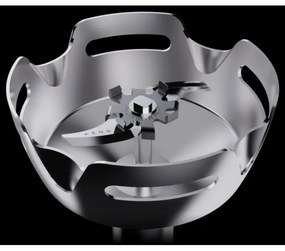 Пасатор, чопър и миксер 3в1 AENO AHB0004B, 1200W, 0.5 л, 18 степени, Турбо, DC мотор, Черен/инокс