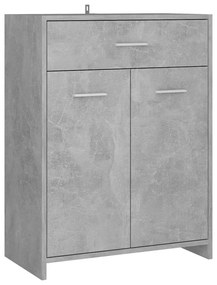 805028 vidaXL Шкаф за баня, бетонно сив, 60x33x80 см, инженерно дърво