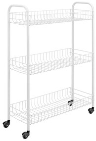 Триетажна подвижна стойка за баня , 23 x 84 cm Laundry - Metaltex