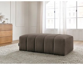 Кафява табуретка от прежда с примки от букле Annecy – Bobochic Paris