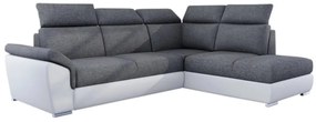 Ъглов разтегателен диван LOLA, 260x102x210, sawana 05/soft 17, десен ъгъл