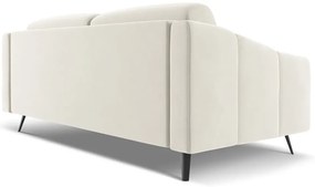 Бял кадифен диван 202 cm Nalu – Makamii