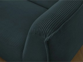 Тъмносин диван от рипсено кадифе 242 cm Giorgia – Bobochic Paris