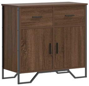 848548 vidaXL Сайдборд, кафяв дъб, 79,5x35,5x74,5 см, инженерно дърво