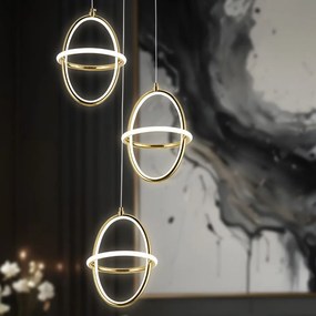 Висяща LED лампа G064-3CPR Gold