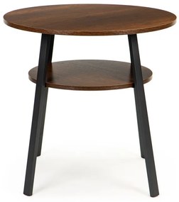 Масичка за кафе LOFT - метална конструкция, дървен декор