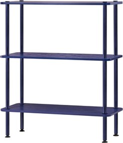 Син стелаж от декор от дъб 80x90,5x35 cm Teidi – noo.ma