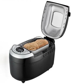 Хлебопекарна FIRST FA-5152-3-BA, 850W, 1.25 кг, 12 програми, Таймер, Незалепващо покритие, Черен/инокс