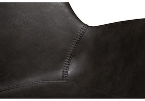 Тъмносив тапициран трапезен стол с подлакътници Hype – DAN-FORM Denmark