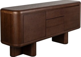Скрин от декор от ясен в тъмно естествен цвят 160x72x40 cm Herman – Dutchbone