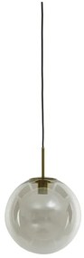 Висящо осветително тяло бронзово със стъклен абажур ø 40 cm Medina – Light &amp; Living
