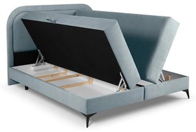 Светлосиньо боксспринг легло с място за съхранение 160x200 cm Eclipse - Cosmopolitan Design