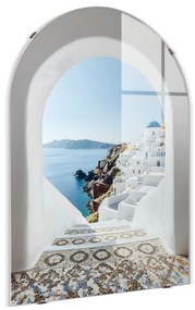 Картина върху стъкло 70x100 cm Oia – Styler