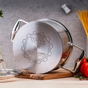 Тенджера Oliver Voltz OV51210P24 Berlin Premium Collection, 24 см, 6.1 л, Неръждаема стомана 18/10, Индукция, Инокс