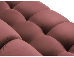 Розов ъглов диван от кадифе , ляв ъгъл Bali - Cosmopolitan Design