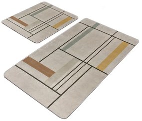 Светлокафяви изтривалки за баня в комплект от 2 бр. 60x100 cm - Mila Home