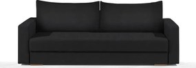 Диван Kleio Триместен-195φ 80β εκ.-Μαύρο
