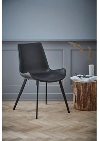 Черен стол за хранене от изкуствена кожа DAN-FORM Дания Hype - DAN-FORM Denmark