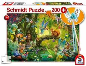 Пъзел Schmidt Spiele Fairies in the Forest 200 Части