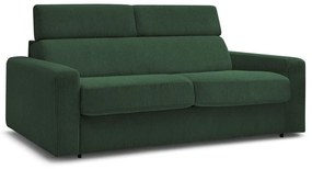 Тъмнозелен разтегателен диван от рипсено кадифе 215 cm Monaco – Bobochic Paris