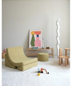 Зелен детски пуф от букле – Wigiwama