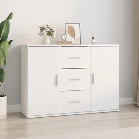 Sonata H Сайдборд, бял, 91x29,5x65 см, инженерно дърво