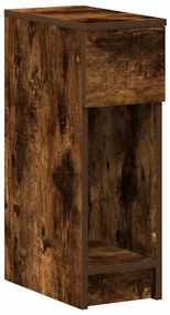 858703 vidaXL Нощно шкафче с чекмедже, опушен дъб, 20x36x60 см