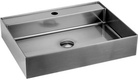 Мивка от неръждаема стомана в сребристо 55x42 cm Aurum – Sapho