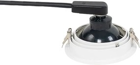 Модерен вграден прожектор бял регулируем - Coop 111 Honey