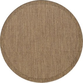 Кръгъл килим за открито и закрито в естествен цвят ø 120 cm Giza 1410 – Ayyildiz Carpets