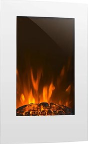 Klarstein Lausanne Vertical, електрическа камина, 2000 W, дистанционно управление, бяла